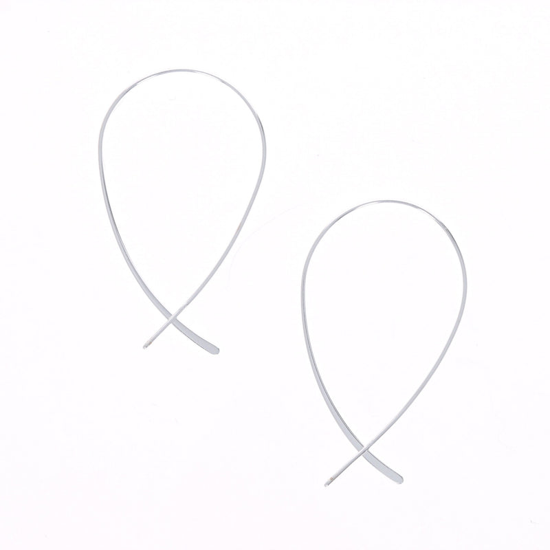 Threader Hoop Earrings
