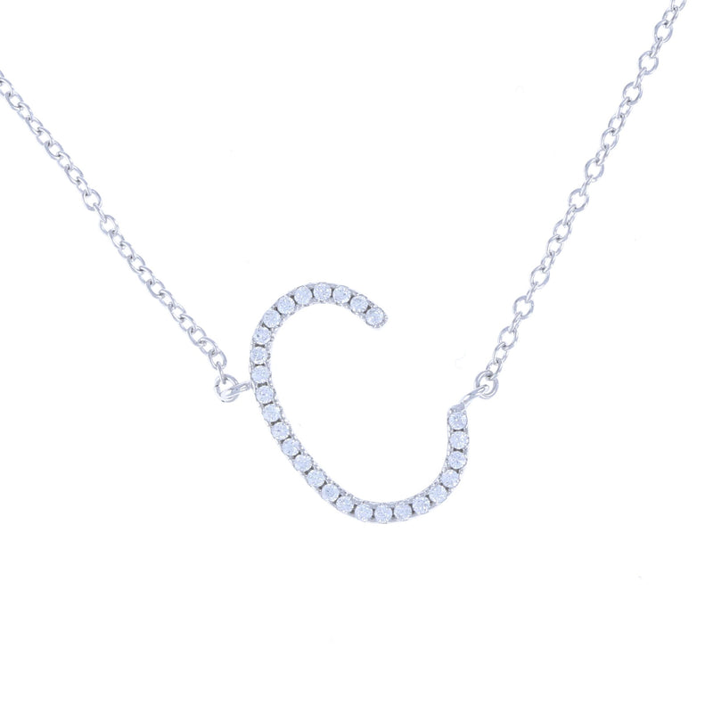 Cz Letter C Necklace