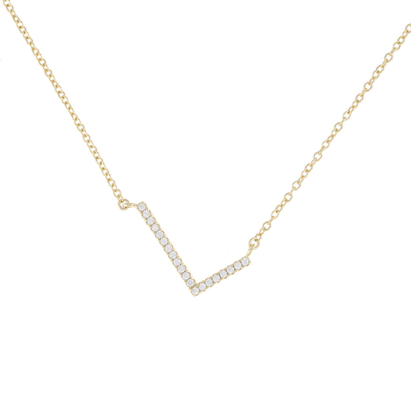 Cz Letter L Necklace
