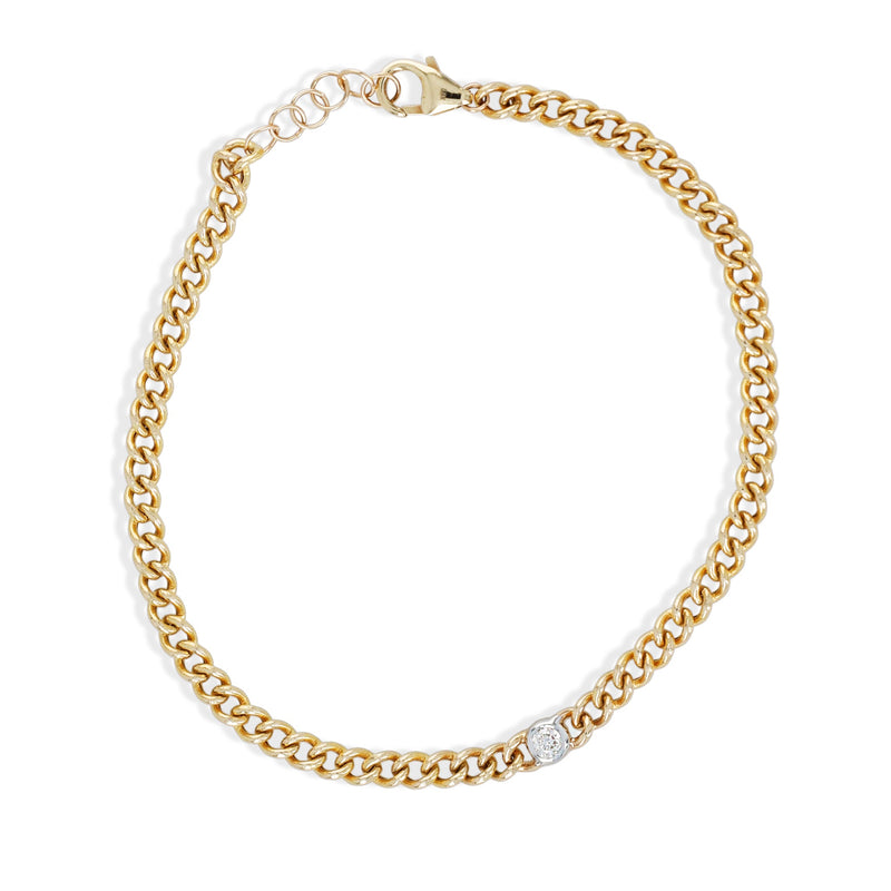 Diamond Curb Chain Bracelet