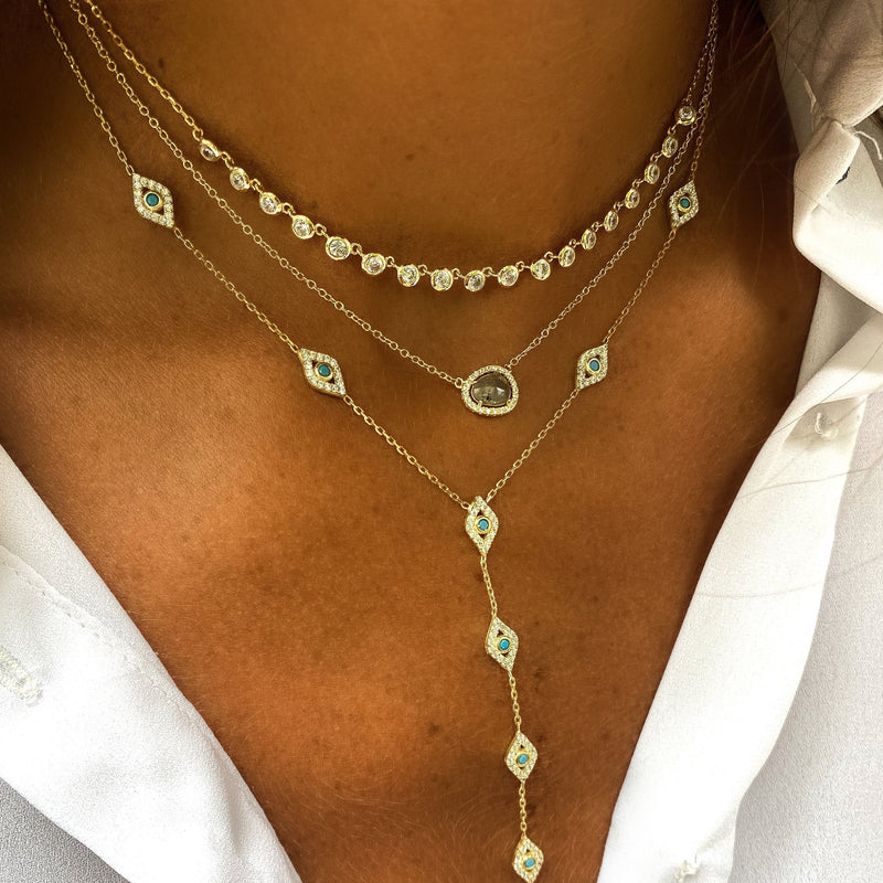 Free-Form Labradorite Necklace