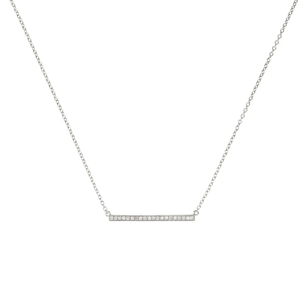 Diamond Medium Bar Necklace