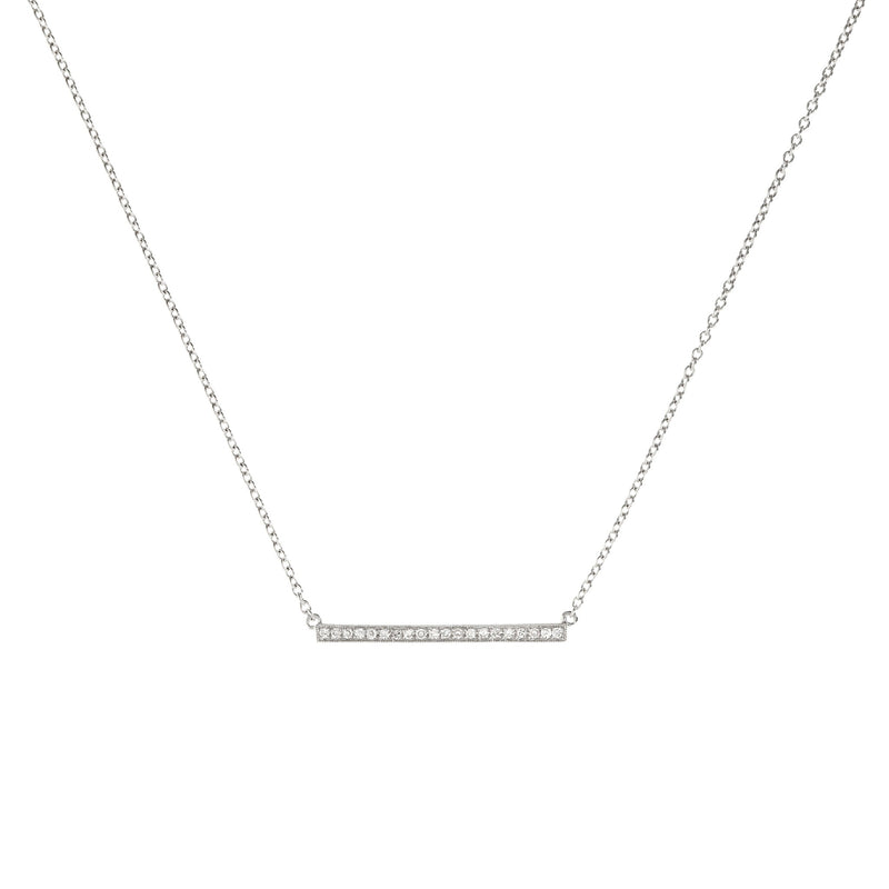 Diamond Medium Bar Necklace