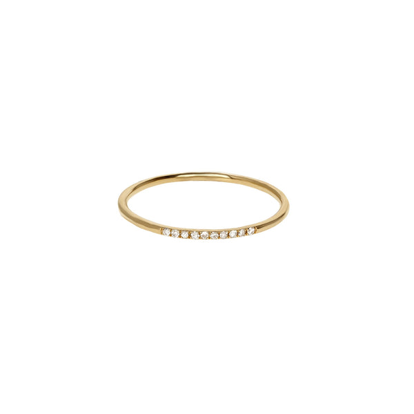 Thin Diamond & Gold Ring