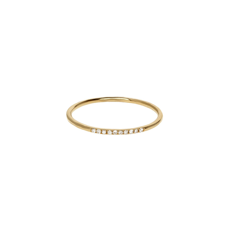 Thin Diamond & Gold Ring