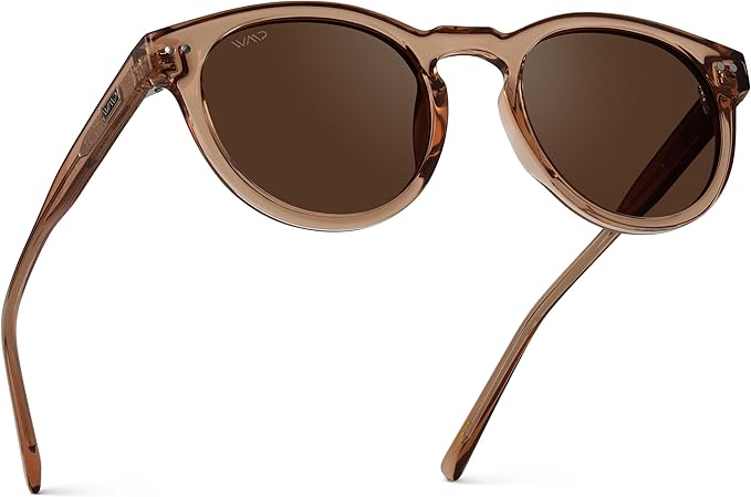 WearMe Pro Classic Round Retro Sunglasses – Polarized Perfection for Women