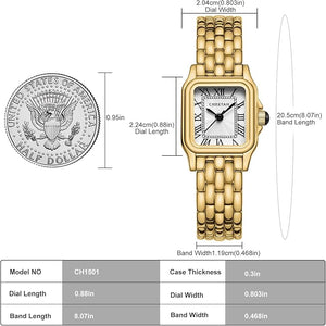 CHEETAH Gold Watch for Women – Vintage-Inspired Elegance