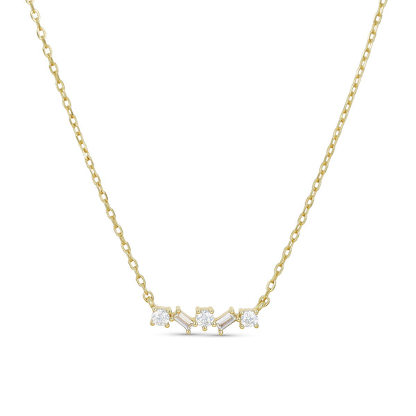 Baguette Bar Necklace
