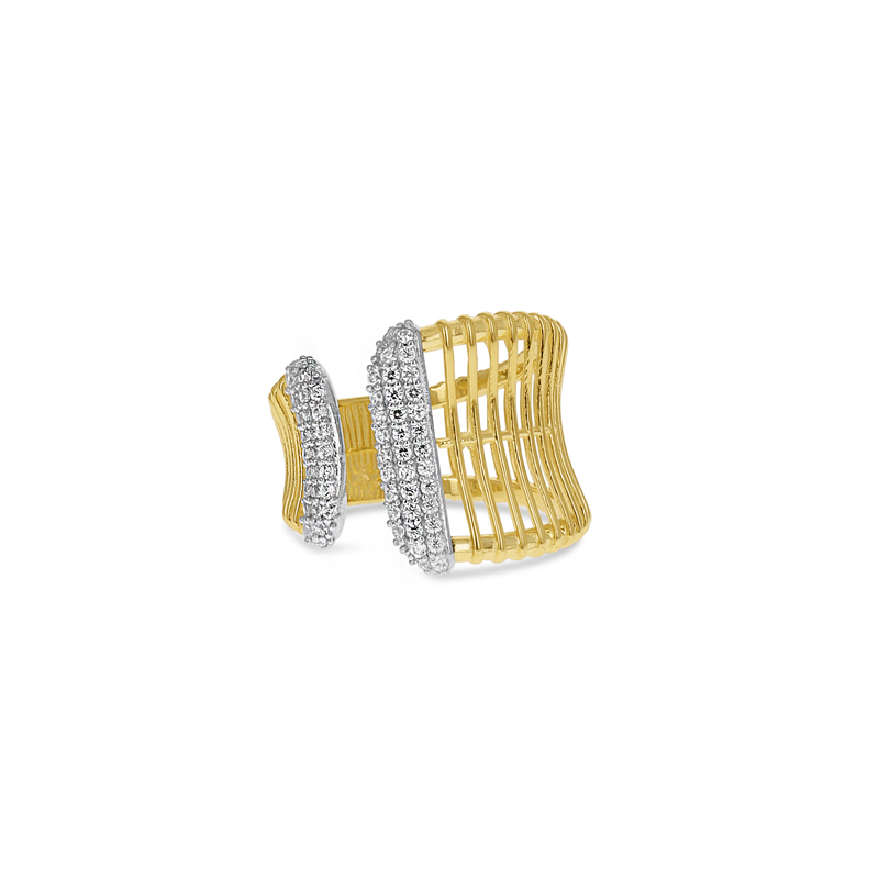 Curved Bold Bar Ring