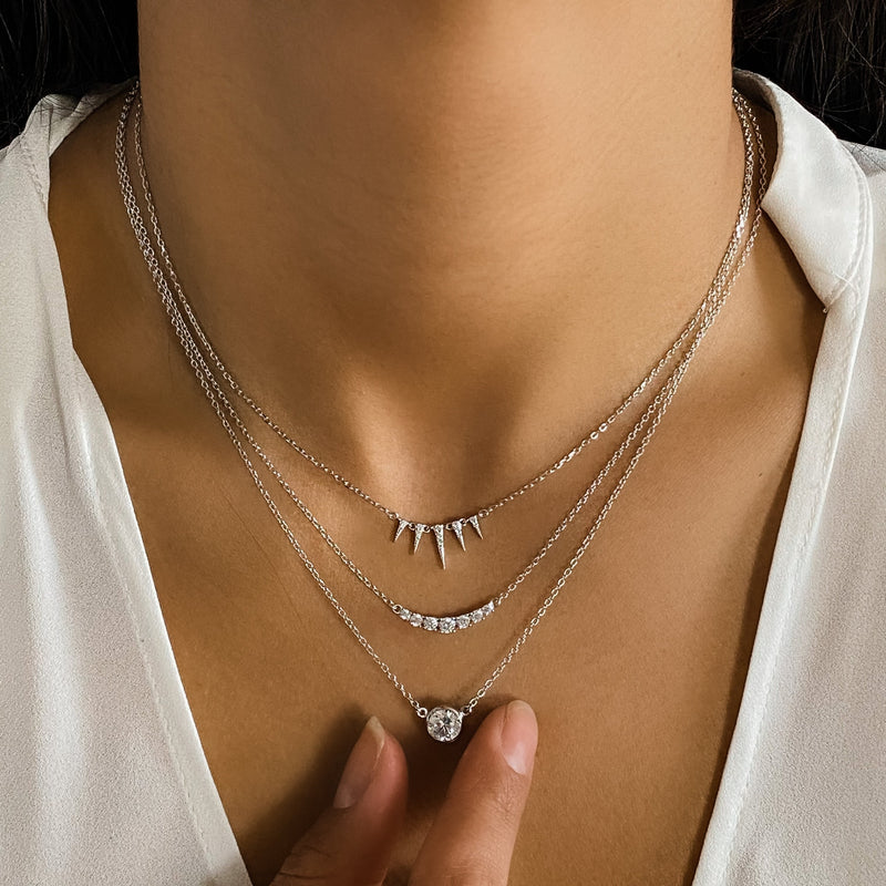 Tiny Triangle Necklace