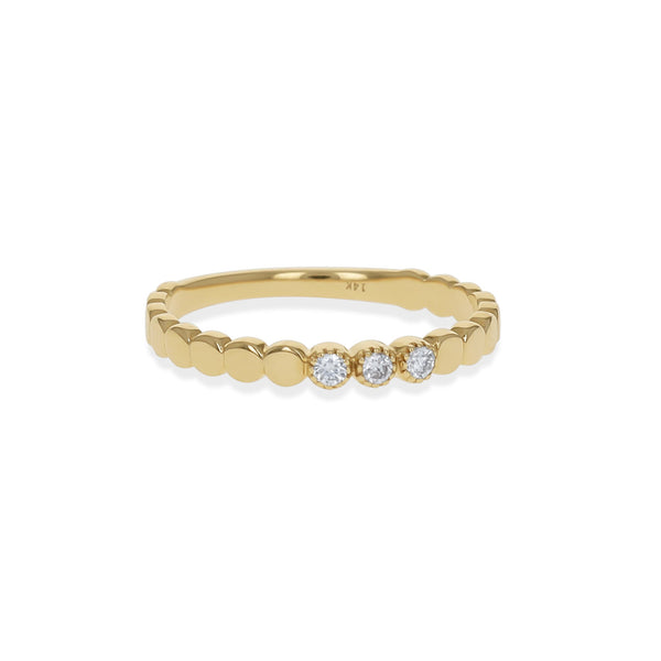 Diamond Modern Circle Ring