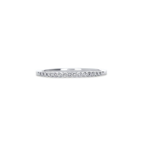 Minimalist Bezel Set Diamond Ring