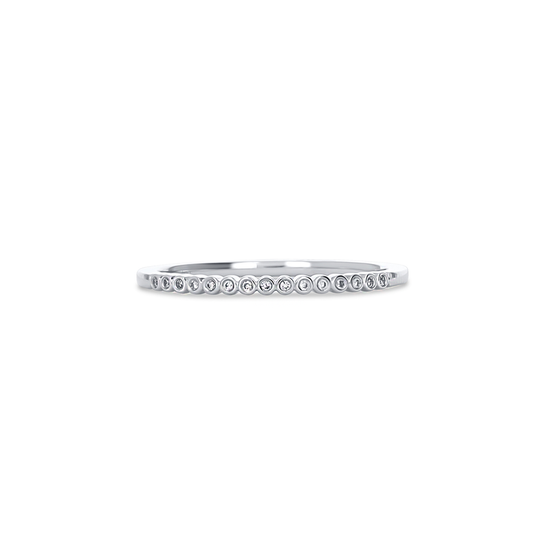 Minimalist Bezel Set Diamond Ring