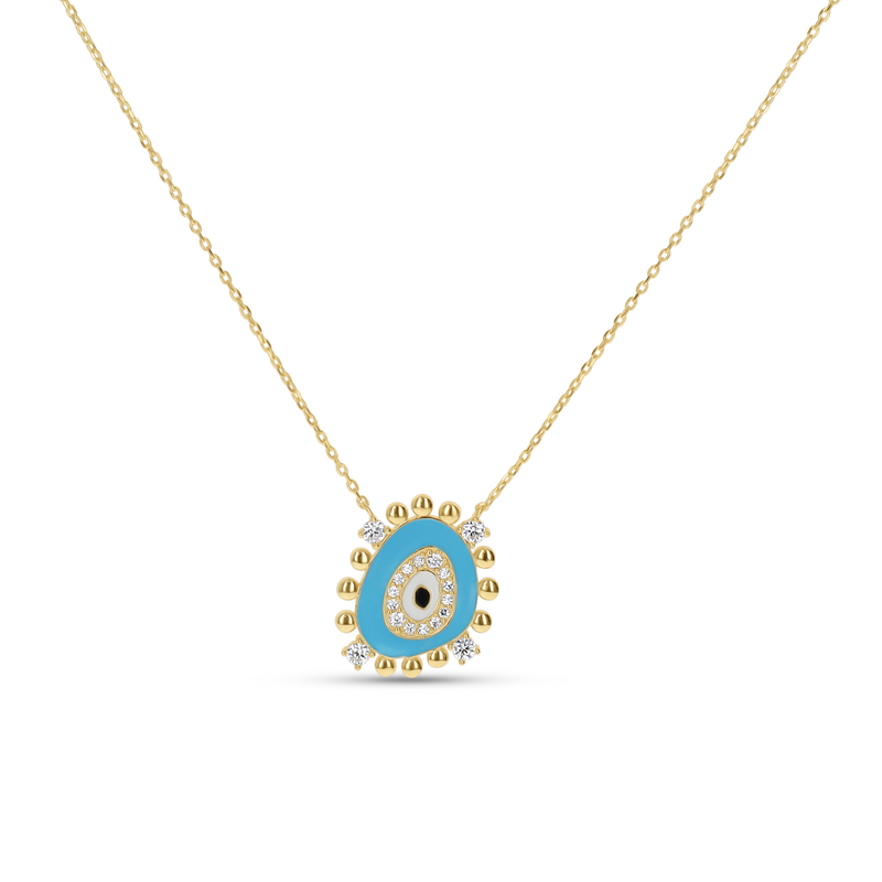 Free Form Evil Eye Necklace