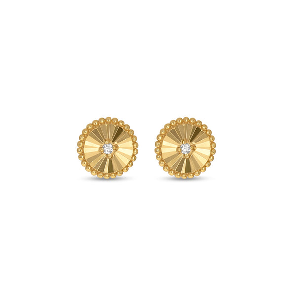 Diamond Cut Disc Studs