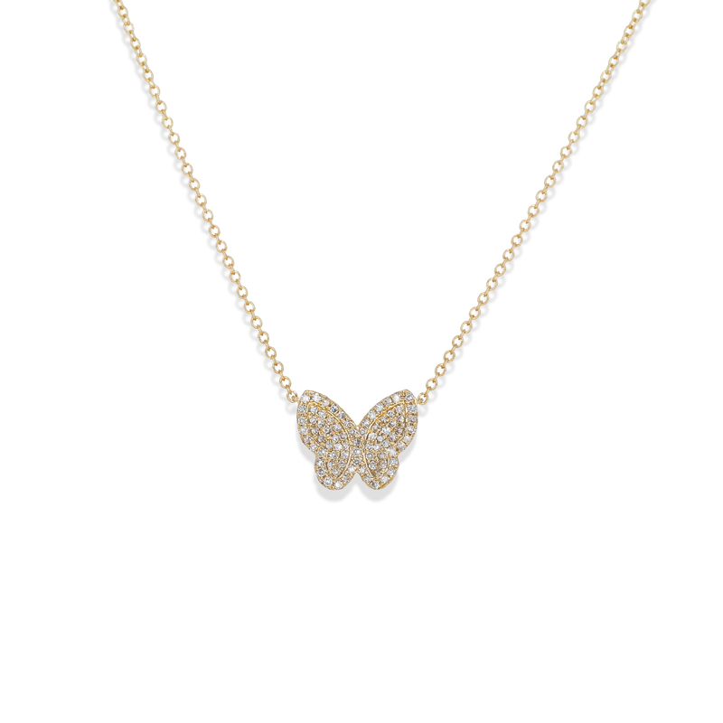 Diamond Butterfly Necklace