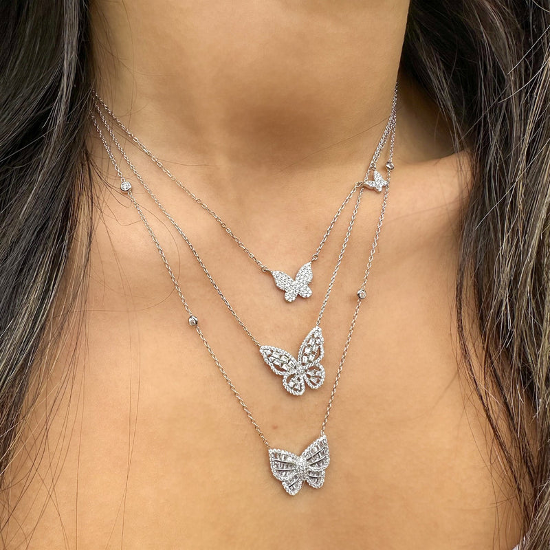 Double Butterfly Necklace