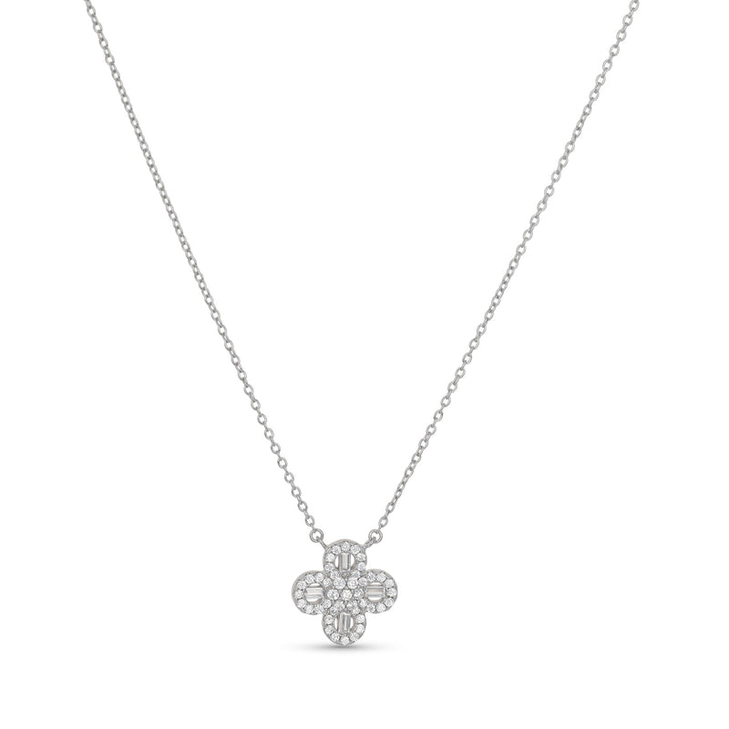 Baguette Clover Necklace