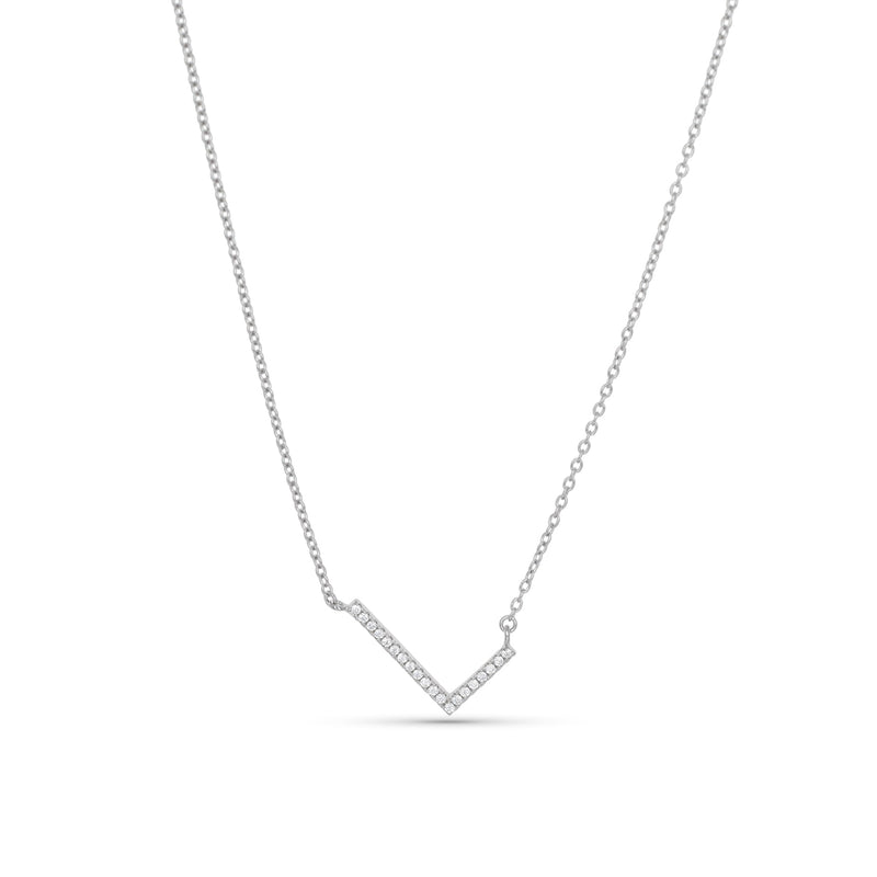 Cz Letter L Necklace