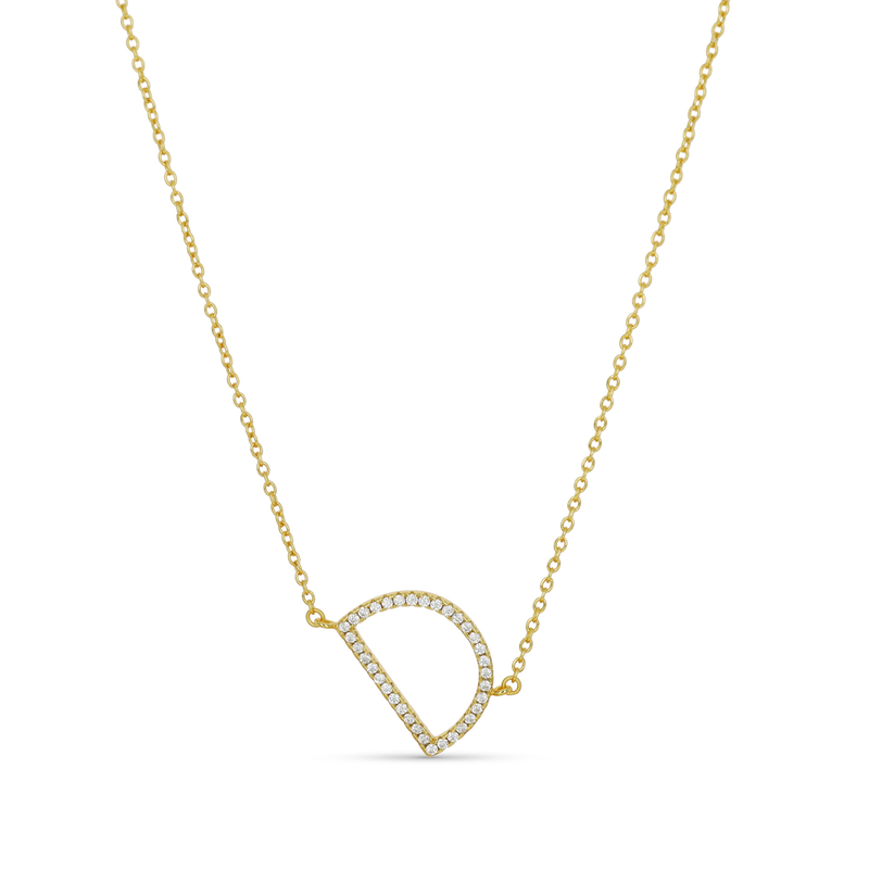 Cz Letter D Necklace