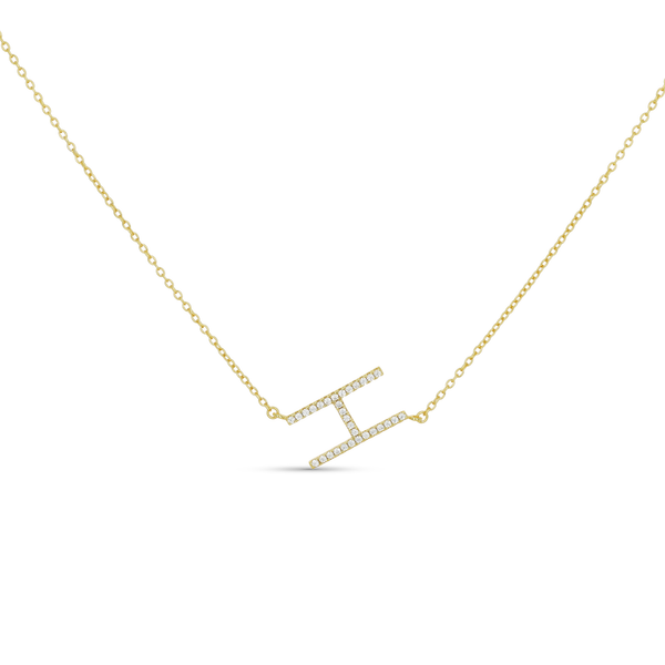 Cz Letter H Necklace