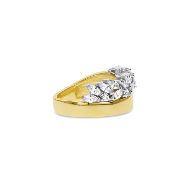 Modern Mixed Stone Ring