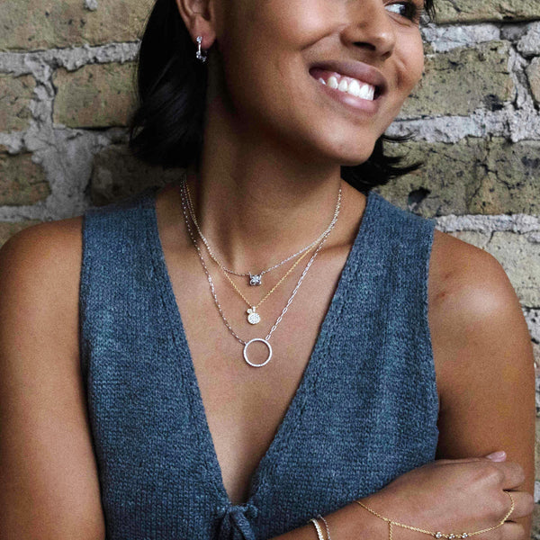 Paperclip Circle Necklace