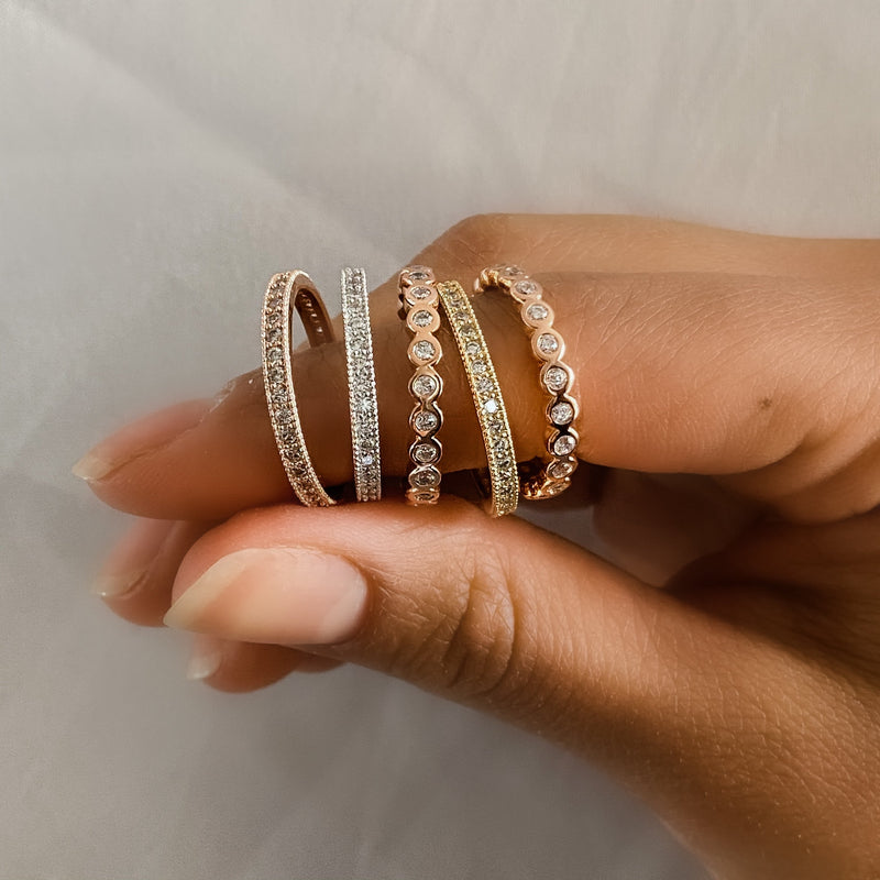 Rose Pave Ring