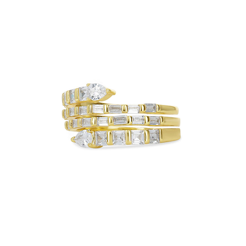 Triple Row Wrap Ring