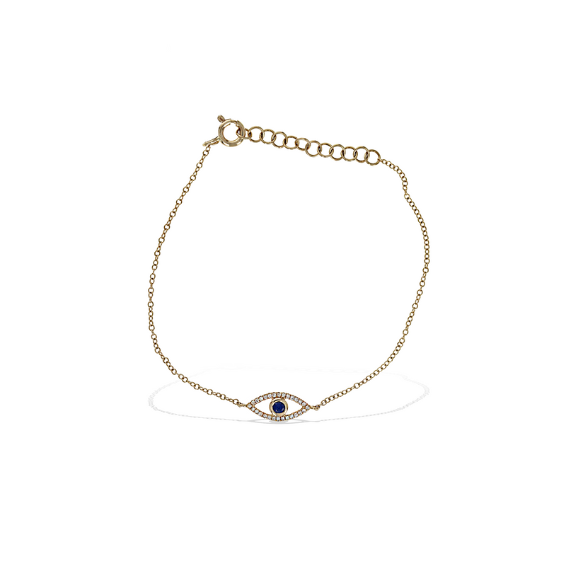 Diamond Evil Eye Bracelet