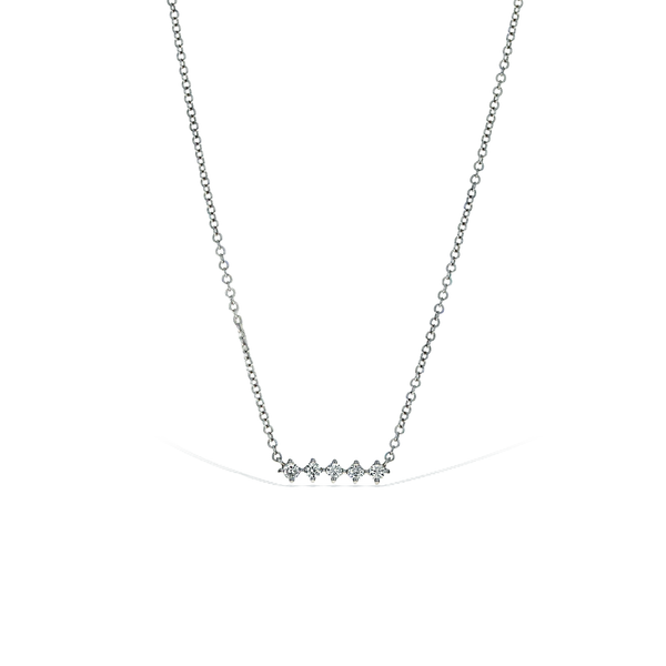 Mini Diamond Bar Necklace