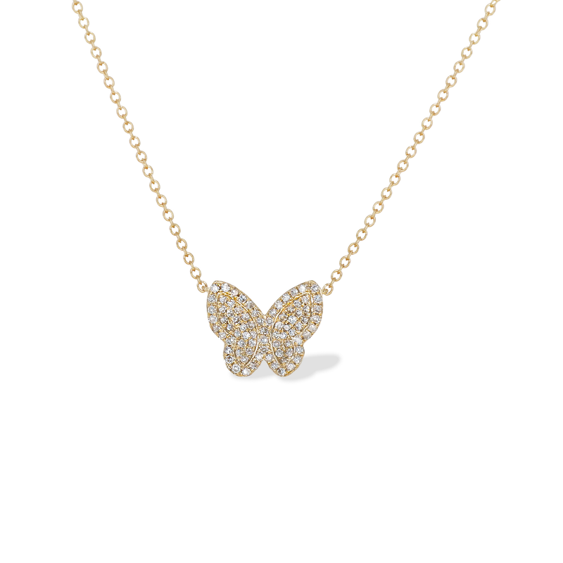 Diamond Butterfly Necklace