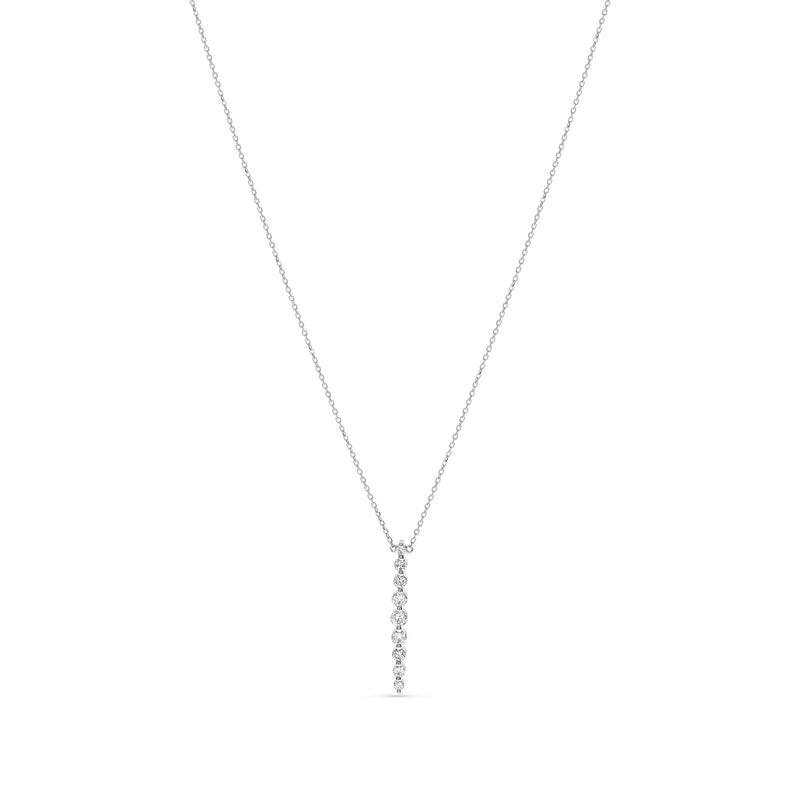 Diamond Drop Bar Necklace