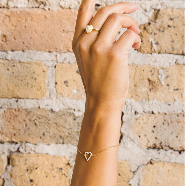 Baguette Heart Ring
