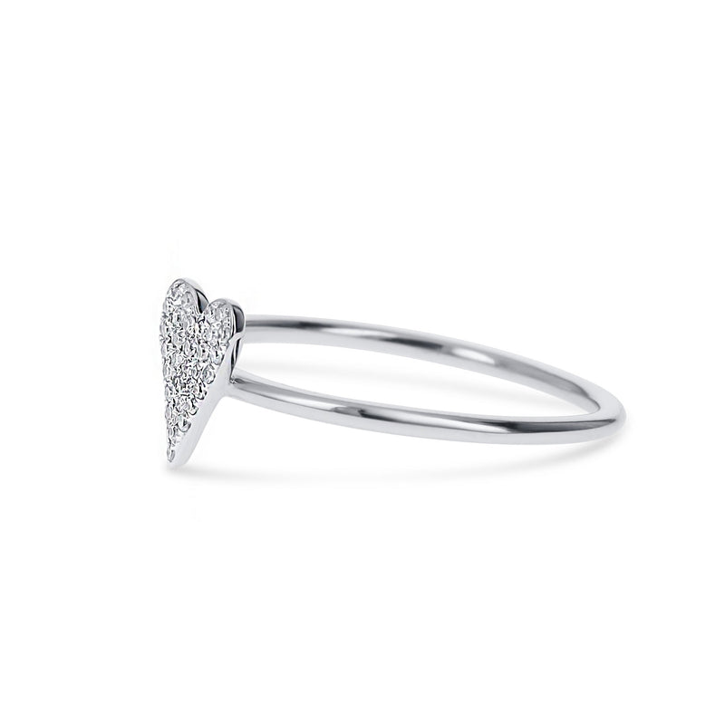 Petite Diamond Heart Ring