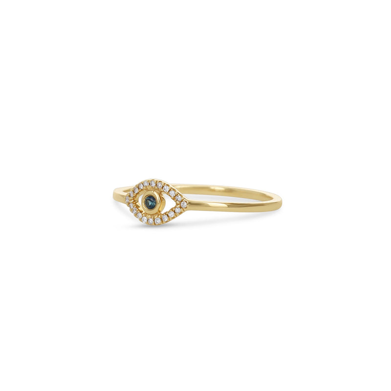 Diamond Evil Eye Ring