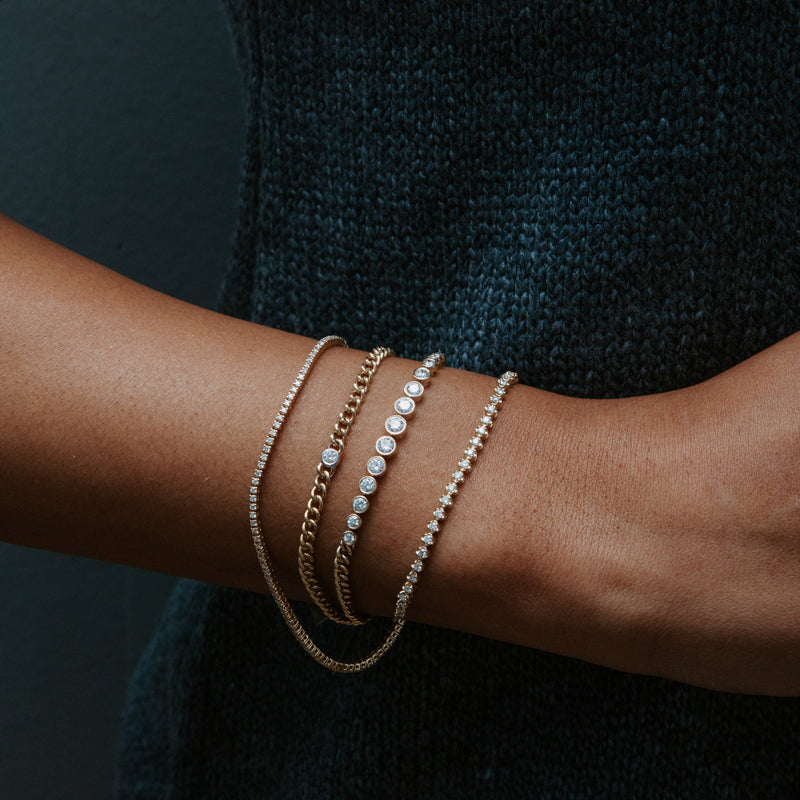 Diamond Curb Chain Bracelet