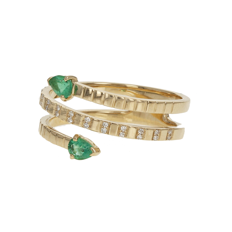 Emerald Wrap Ring