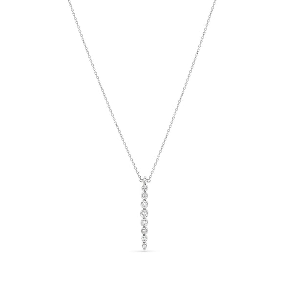 Diamond Drop Bar Necklace