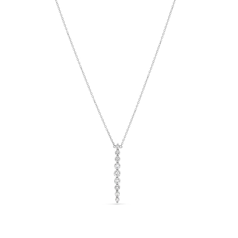 Diamond Drop Bar Necklace