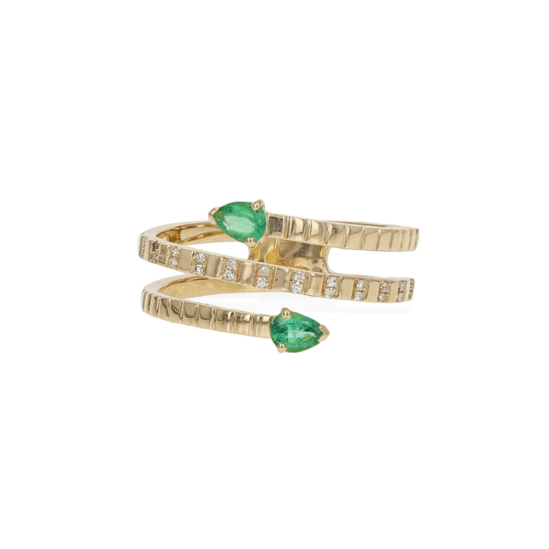 Emerald Wrap Ring