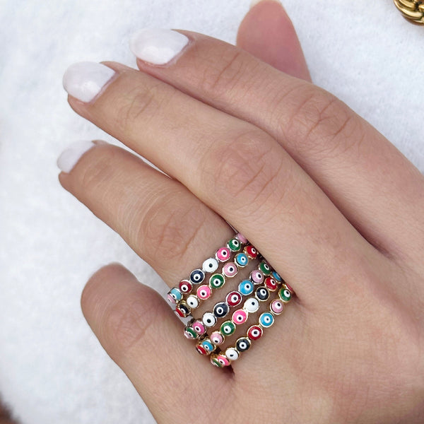 All Bright Evil Eye Eternity Ring