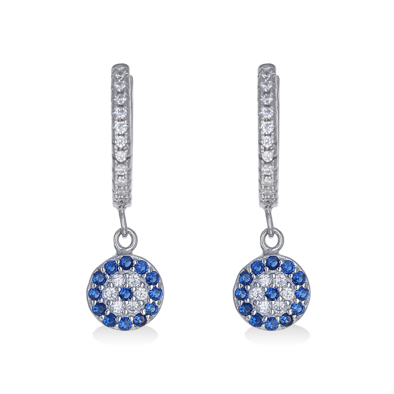 Petite Evil Eye Charm Earrings