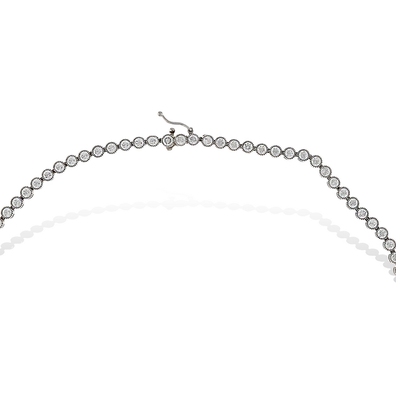Bezel Tennis Necklace