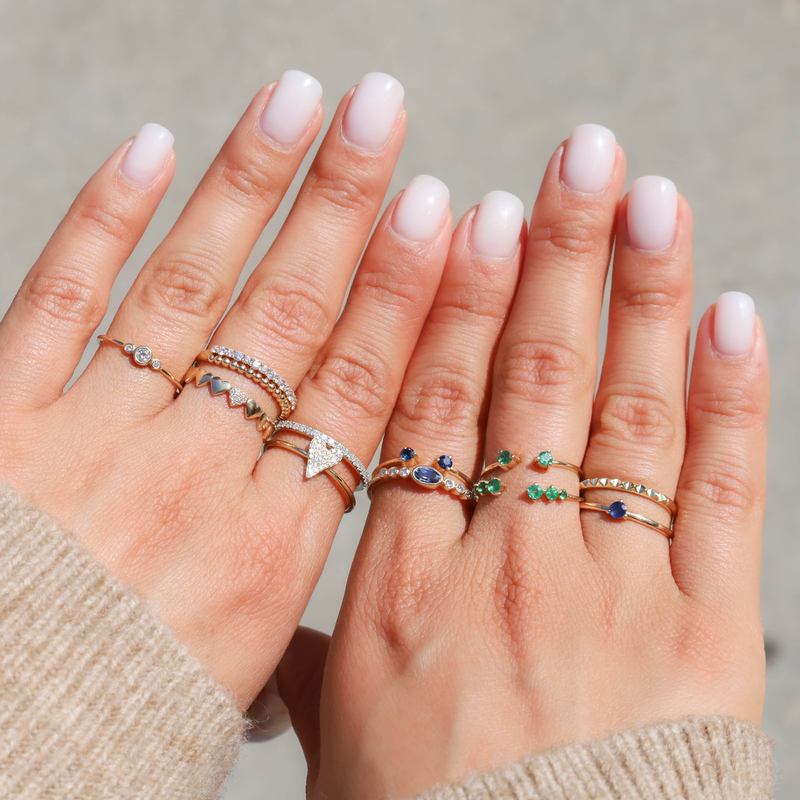 Double Sapphire Ring