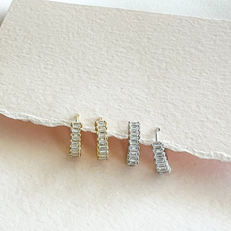 Baguette Huggie Hoops