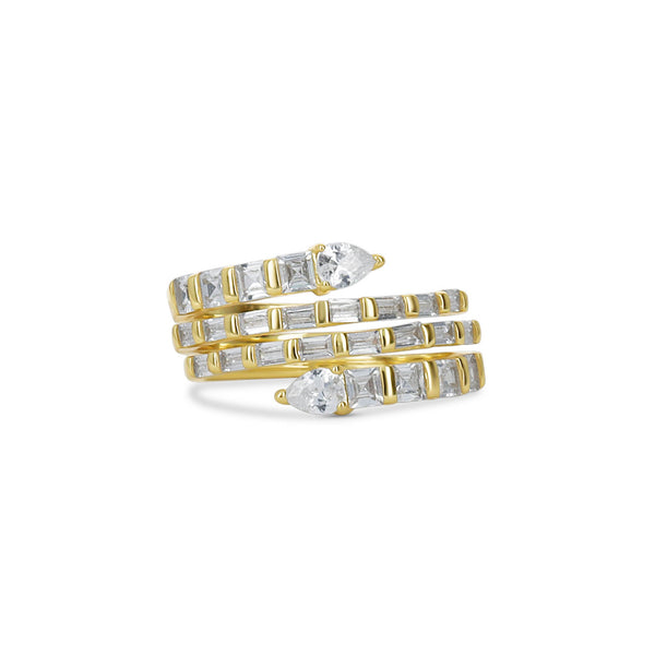 Triple Row Wrap Ring