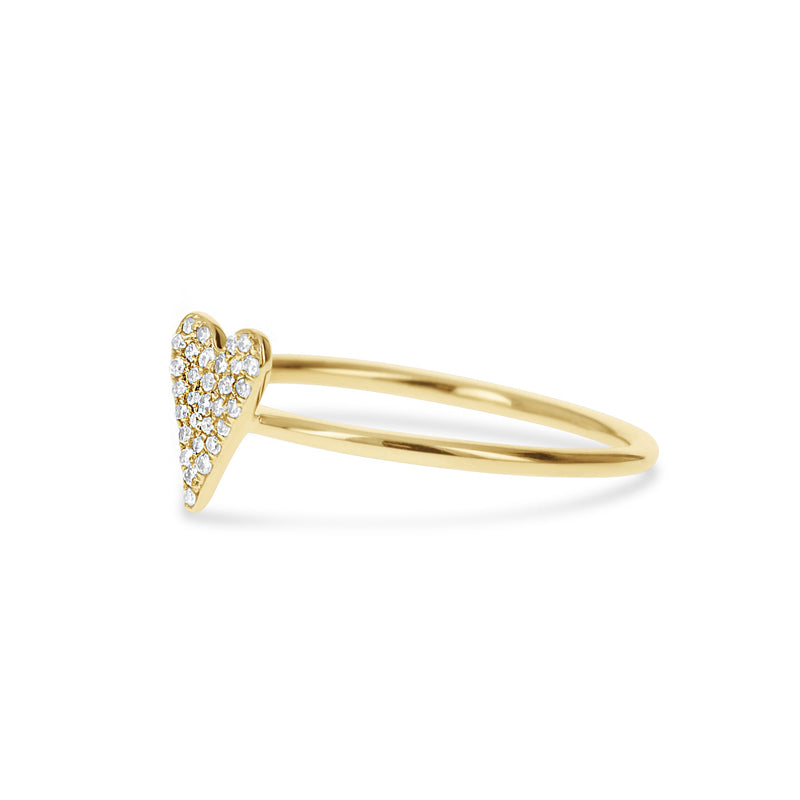 Petite Diamond Heart Ring