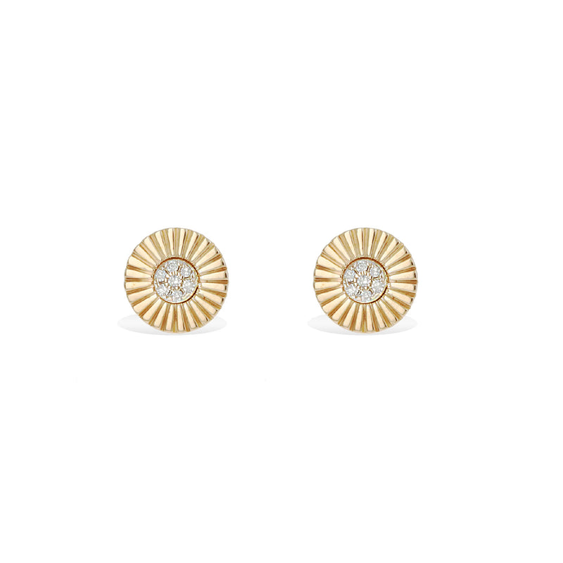 Starburst Diamond Stud Earrings