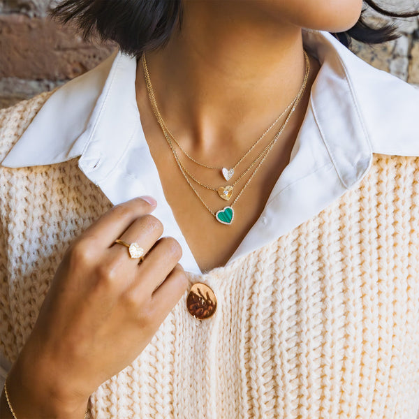 Malachite Heart Necklace